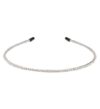 LisLic Women's Silver Metal Diamond Headbands Non Slip, Cute Comfy Headband Hair Accessories Gift for Women (Thin Diamond Metal)