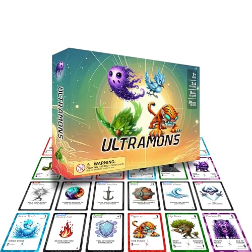 Lite Edition | Compact Monster Battle Card Game | Travel-Friendly Family Strategy Game | Ages 7-99, 2-4 Players, Learn in 5 Minutes, 30-Min Games | Award-Winning, Kid-Invented | Stocking Stuffer Gift