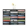 Literature Organizer Desktop File Sorter Office Mailbox (Black, 27 Slots)