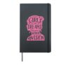 Little Girls With Dreams Become Women With Vision Equality Hardcover Journal, Black