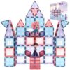 Little Pi Frozen Magnetic Tiles 3 Year Old Girl Gifts 5 Year Old 4 Year Old Girl Birthday Gifts Princess Toys Magnet Tiles Building Blocks Castle Age 3 4 5 6 7 8