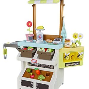 Little Tikes® 3-in-1 Garden to Table Market Pretend Garden Food Growing and Cooking Toy Role Play Kitchen Playset for Multiple Kids and Toddlers