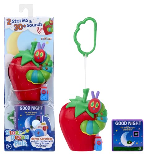 Little Tikes Story Dream Pals World of Eric Carle The Very Hungry Caterpillar, Interactive Story Telling 4” Figure with Bonus Story Cartridge, Talks, Lights Up, Key Chain, Ages 3+