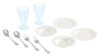 Little Tikes Sweet Spaces Dishware Set, White, Play Kitchen Cookware, Boys and Girls Ages 3+ Years