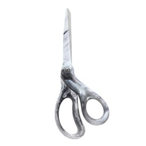 LIVINGO Fabric Scissors 8" Heavy Duty Shears All Purpose Marble Gray