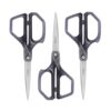 LIVINGO Scissors for Office, 3 Pack 8-Inch All Purpose Desk Shears, Gray