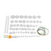 LIYJTK Plastic Gears Pulley Belt Kits Crown Gear Set Robot Motor Toy DIY Parts 6 Sets 34 to 84 Kinds Wear Replacement for Model Car Robot Making (75 Kinds Gear kit)