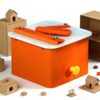 LJLYYDS Kids Cardboard Cutter Tool, 45W Bladeless Chomp Saw, with Scrap Drawer, Safe DIY Cardboard Construction Tool Kit, Cutting Thickness 0-4mm, for School Art Projects, Creative Crafting