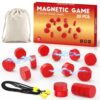 LLESSOO Magnet Game with String, Fun Strategy Board Games for Kids 8-12 and Adults, Magnetic Game for Family Night, Party & Travel, Includes 20 Chess Pieces, Rope and Storage Bag