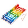 LLTCMAOYI Montessori Toddler Number Puzzles, Sorter Counting Shape Stacker Stacking Game
