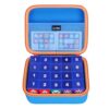L LTGEM Case for The Uzzle 3.0 Family Board Game, Black/Orange