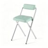 LLZJDDPLY Padded Foldable Bar Stool, Stackable Portable Height Chair
