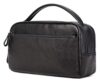 LLzyx Travel Wash Bag Vintage Leather Toiletry Organizer Makeup Case Cosmetic Holder Storage Pouch with Handle for Brushes Briefcase