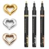 Lnidpd 3pcs Chrome Paint Markers, Gold Silver Acrylic Mirror Liquid Pens