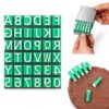 Lnidpd Alphabet Stamps for Clay Pottery Polymer Letter Numbers Stamps