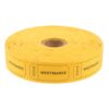 LOCZUK 1 Roll Paper Raffle Tickets - Raffle Tickets with Number for Events Carnival Concert and Prize Drawings Fairs - 1000pcs/Roll, Yellow