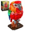 Lodikisbay Speakable Parrot Bird Blocks Building Set for Adults