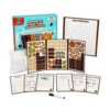 Logic Layers Magnetic Fraction Playbook for Kids – Learn Fractions with Pizza & Chocolate Themed Tiles & Circles, 120 Pcs Fraction Manipulatives & Demonstration Book, Ages 3+