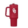 Logo Brands NCAA Oklahoma Sooners 40oz Powder Coat Replay Tumbler