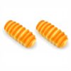 LOGOFUN 2PCS Realistic Caterpillar Bread Model PU Artificial Food Prop