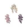 LOGOFUN 3pcs New Chinese Style Tassel Flower Dangle Charms Gradient Petal Waterdrop Pendant for Earrings Brooch Jewelry Making Romantic Hanfu Accessory for Women Girls