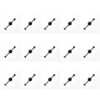 Lohoee 15Pcs Transparent Spinners Math Game Spinner with Rotating Arrow for Party Games and Teaching Using