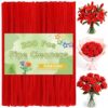 LOKUNN Pipe Cleaners 200 Pcs Red Creative Pipe Cleaners Craft Set