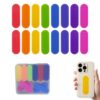 LOLOLE Texture Sensory Stickers 16 PCS, Adhesive Calm Strips for Anxiety Relief, Adults Teens Kids