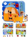 Lolotree Toddler Busy Book Montessori Toys, Busy Board for Toddlers 1-3, Educational Learning Activity Books, Birthday Gifts for Boys & Girls, Travel Toys for Airplane Car, Dog Book