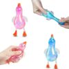 LOMIXORX 2Pcs Glitter Duck Squishy, Cute Soft Squeeze Stress Ball Adults, Adorable Desk Decor, Birthday, Party Favor, Stocking Stuffer