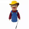 LOMTRATS Family Hand Puppets for Kids,Includes Teacher, Policeman, Farmer, Pirate, Detective, etc. with Movable Open Mouths,Perfect for Storytelling,Teaching,Festival Gifts,1 PCS with Joystick