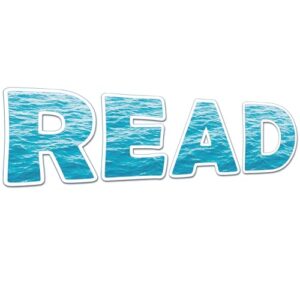 Lonfliness Classroom Reading Poster Decorations for Teachers, Ocean Theme Reading Bulletin Board Pre-School Elementary Wall Decor Supplies for Reading Room Center School Library Outside Activities