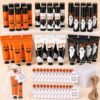 Loopeer 24 Sets Halloween Gifts for Women Bulk Boo Hand Cream Ghost Pumpkin Lip Balm Drawstring Gift Bag with You've Been Booed Tag Rope, Halloween Party Favors Gothic Goodie Bag Stuffers