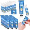 Loopeer Blue 20 Sets Cheerleader Duck Hand Cream Lip Balm Bulk Gift Cheerleader Party Favor Mini Travel Size Moisturizing Hand Lotion for Women Cheer Team Gift Competition End of Season Celebration