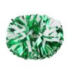 Lovecheer 2PCS Metallic Green and White Pom Poms Cheerleading Pro
