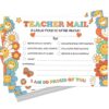 LOVEDMORE Groovy Teacher Mail Incentives Cards for Elementary Students, Classroom Must Have Rewards Cards for Teachers Supplies