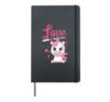 Love Einhon Unicorns Unicorn Girls Mythical Creatures Hardcover Journal, Black