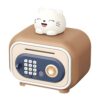 Lovely Animal Shaped Savings Box with 3 Ways Fingerprint Code and Manual Button Educational Toy for Lovely Animal Coin Institution