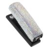 Lovely Hand Stapler with Rhinestones, White Iron Paper Fastener