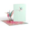 Lovepop Everyday Pop-Up Card for Her, Him, Girls, Boys - 3D Love Greeting Cards - Lovely Hummingbird - 5" x 7" - Blank Note Card & Envelope Included