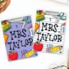 LOVE SIGNAL Personalized Teacher Clipboard, Custom Acrylic Storage Clipboard with Teacher Name, Back to School Teacher Appreciation Gifts (Style 10)