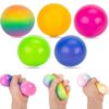 LOVESTOWN 5PCS Stress Balls for Adults, Sensory Squishy Squeeze Ball Toys