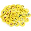 LovesTown 60 PCS Mini Erasers Emoticon Face for Classroom Prizes, 1 Inch