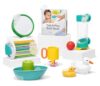 LOVEVERY, The Bath Set, 9-Piece Bath Toys with Play Guide, Early Development for 9+ Months