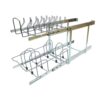 LOVKIT 2 Tier Pull Out Pot and Pan Organizer,(11½"W x 22" D) Pull Out Cabinet Organizer for Pot Pan Lid Organization, Individual Slide Out Cookware Organizer