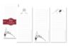 LPG Greetings Yoga Sketch Notepad, 3-Pack, Multicolor, 9 x 4 Inches