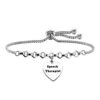 LQRI Speech Therapist Charm Adjustable Bracelet Appreciation Gift Thank You Gift for Speech Language Pathologist (slider bracelet)