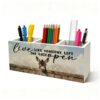 LRTOFUTEY Farmhouse Donkey Pen Holder for Desk Decor