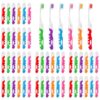 LSCUEK 50 Pack Travel Toothbrush Set Travel Size Toothbrush Mini Toothbrushes Folding Toothbrushes Bulk Soft Bristles Portable Foldable Tooth Brush for Adults Camping Hiking Home