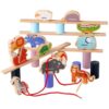 lstyty Montessori 2 in 1 Wooden Animal Balance Stacking Toy